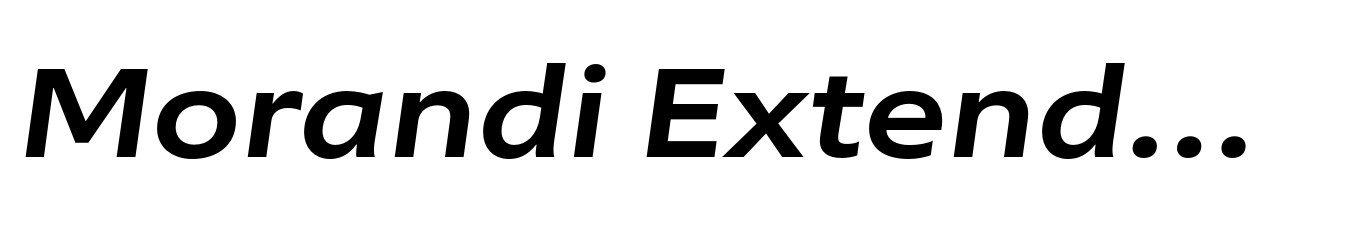 Morandi Extended SemiBold Italic